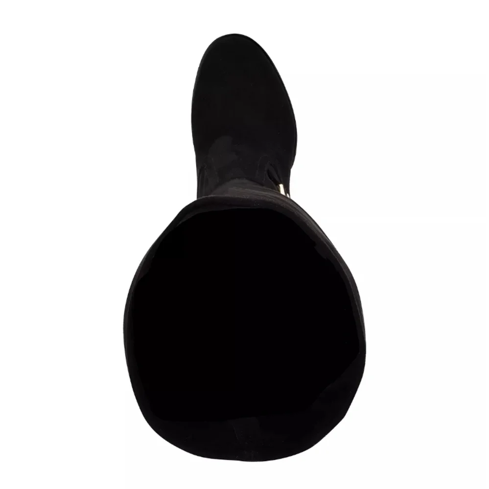 Guess Tailia Lug Platform Over-the-Knee Boots Black 5.5 - Picture 4 of 6